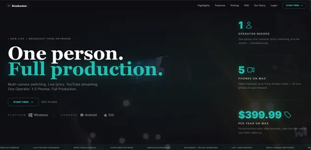 Broadcasteer screenshot